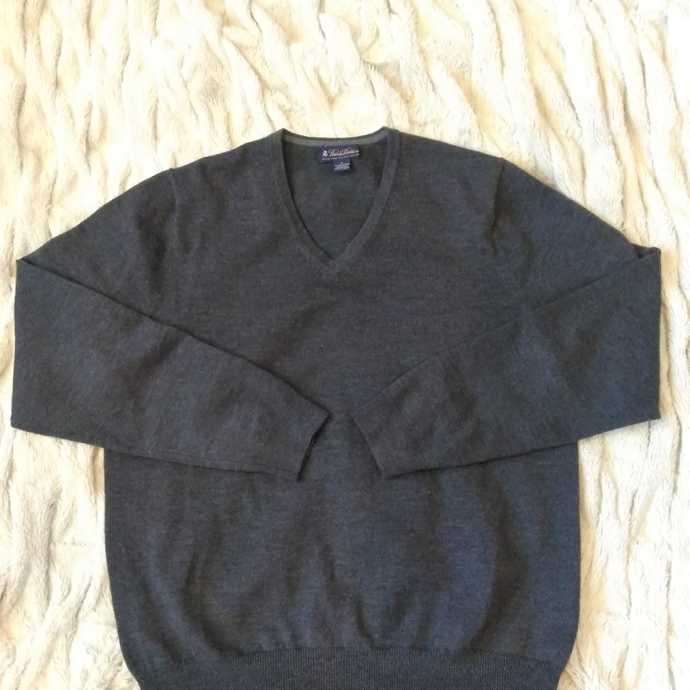 Brooks Brother's Italian Merino V Neck